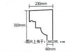 产品分解图型 - 檐口线，型号：SX311-YK-3，规格：230x310mm(3) - 衡水三象EPS建材 hs.sx311.cc