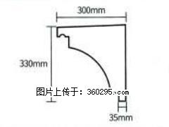产品分解图型 - 檐口线，型号：SX311-YK-2，规格：300x330mm(2) - 衡水三象EPS建材 hs.sx311.cc
